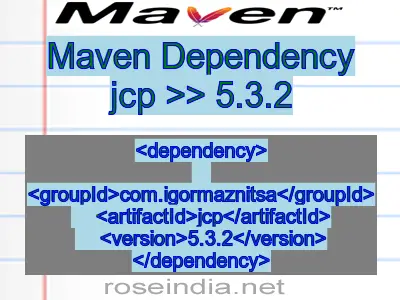 Maven dependency of jcp version 5.3.2