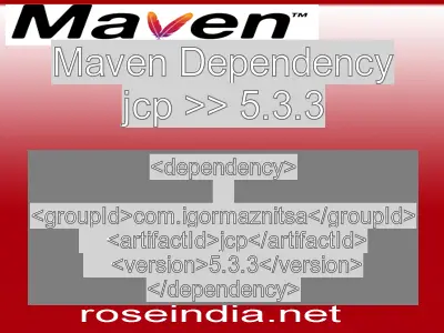 Maven dependency of jcp version 5.3.3