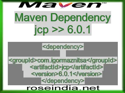 Maven dependency of jcp version 6.0.1