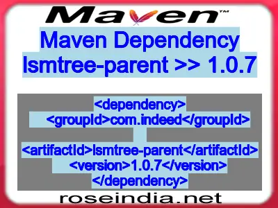 Maven dependency of lsmtree-parent version 1.0.7