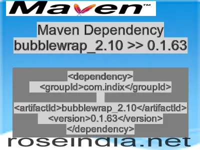 Maven dependency of bubblewrap_2.10 version 0.1.63