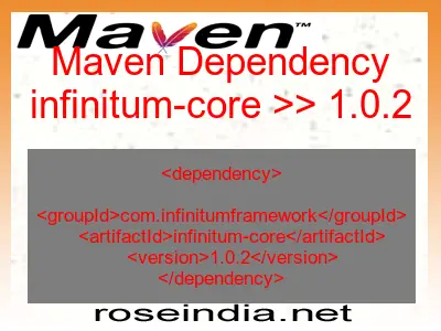 Maven dependency of infinitum-core version 1.0.2