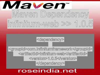 Maven dependency of infinitum-web version 1.0.5