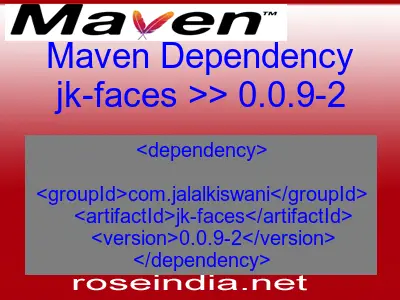 Maven dependency of jk-faces version 0.0.9-2