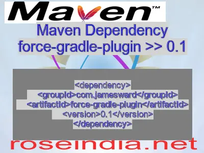 Maven dependency of force-gradle-plugin version 0.1