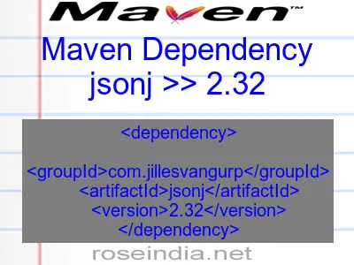 Maven dependency of jsonj version 2.32