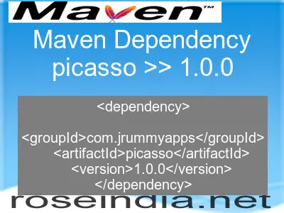 Maven dependency of picasso version 1.0.0