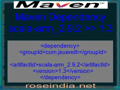 Maven dependency of scala-arm_2.9.2 version 1.3