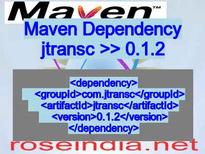 Maven dependency of jtransc version 0.1.2