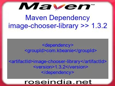 Maven dependency of image-chooser-library version 1.3.2