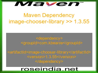 Maven dependency of image-chooser-library version 1.3.55