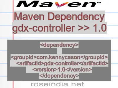 Maven dependency of gdx-controller version 1.0