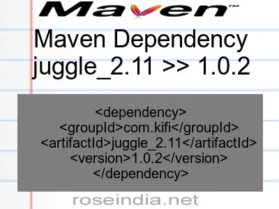 Maven dependency of juggle_2.11 version 1.0.2