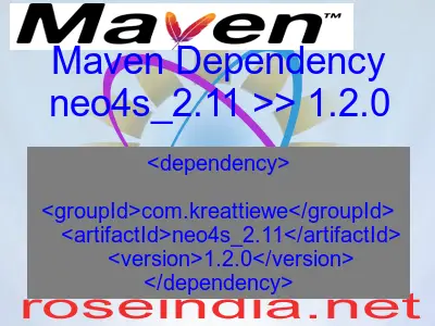 Maven dependency of neo4s_2.11 version 1.2.0