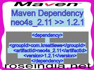 Maven dependency of neo4s_2.11 version 1.2.1