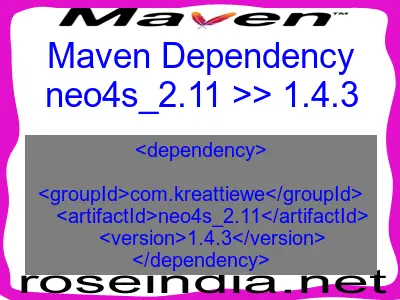 Maven dependency of neo4s_2.11 version 1.4.3