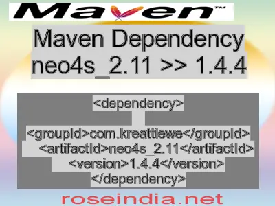 Maven dependency of neo4s_2.11 version 1.4.4