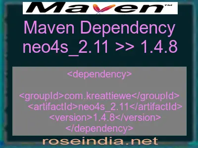 Maven dependency of neo4s_2.11 version 1.4.8