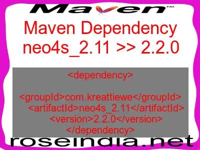 Maven dependency of neo4s_2.11 version 2.2.0