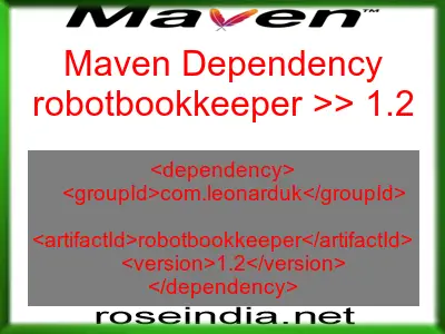 Maven dependency of robotbookkeeper version 1.2