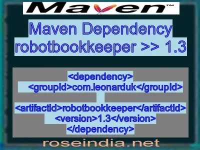 Maven dependency of robotbookkeeper version 1.3