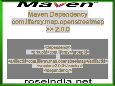 Maven dependency of com.liferay.map.openstreetmap version 2.0.0