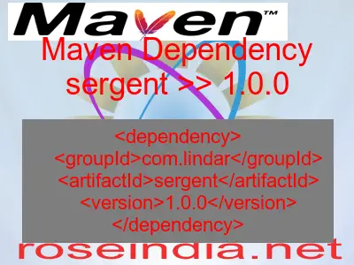 Maven dependency of sergent version 1.0.0