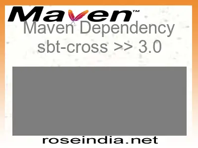 Maven dependency of sbt-cross version 3.0