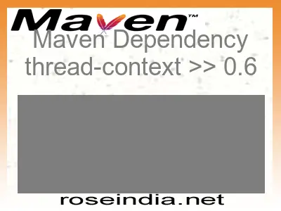 Maven dependency of thread-context version 0.6