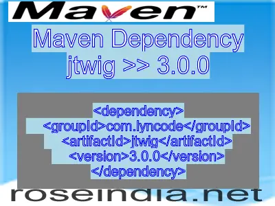 Maven dependency of jtwig version 3.0.0