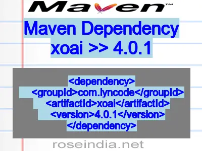 Maven dependency of xoai version 4.0.1