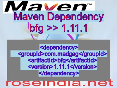 Maven dependency of bfg version 1.11.1