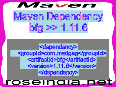 Maven dependency of bfg version 1.11.6