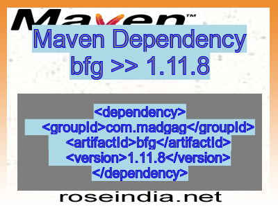 Maven dependency of bfg version 1.11.8