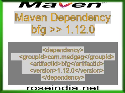 Maven dependency of bfg version 1.12.0