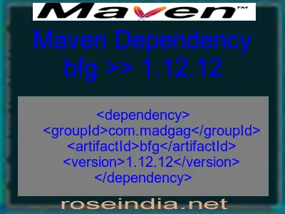 Maven dependency of bfg version 1.12.12