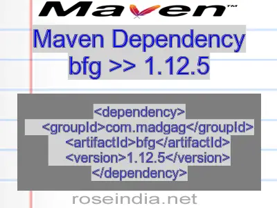 Maven dependency of bfg version 1.12.5