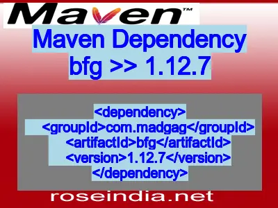 Maven dependency of bfg version 1.12.7