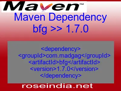 Maven dependency of bfg version 1.7.0