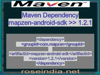 Maven dependency of mapzen-android-sdk version 1.2.1