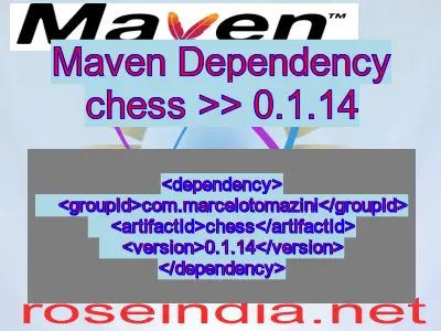 Maven dependency of chess version 0.1.14