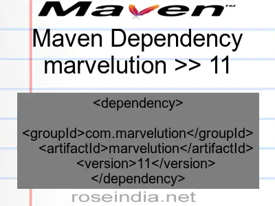 Maven dependency of marvelution version 11