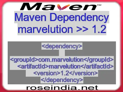 Maven dependency of marvelution version 1.2