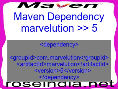 Maven dependency of marvelution version 5