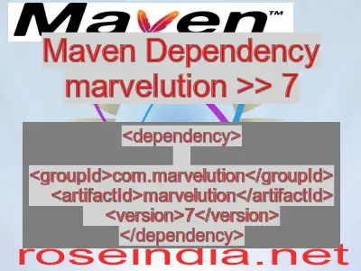 Maven dependency of marvelution version 7