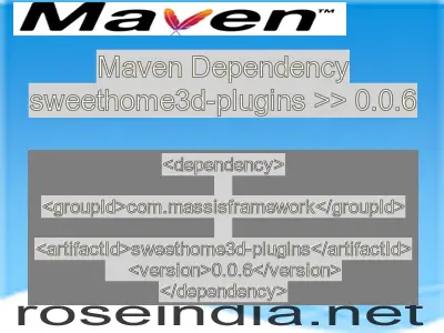 Maven dependency of sweethome3d-plugins version 0.0.6