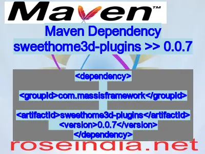 Maven dependency of sweethome3d-plugins version 0.0.7