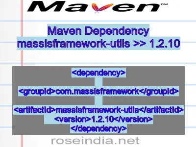 Maven dependency of massisframework-utils version 1.2.10