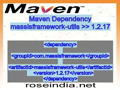 Maven dependency of massisframework-utils version 1.2.17