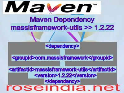 Maven dependency of massisframework-utils version 1.2.22